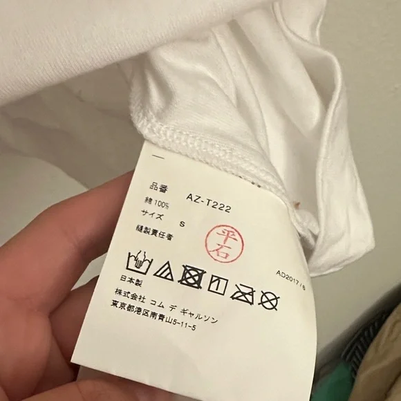 Play comme des garçons T-Shirt with Red Heart - Picture 2 of 8